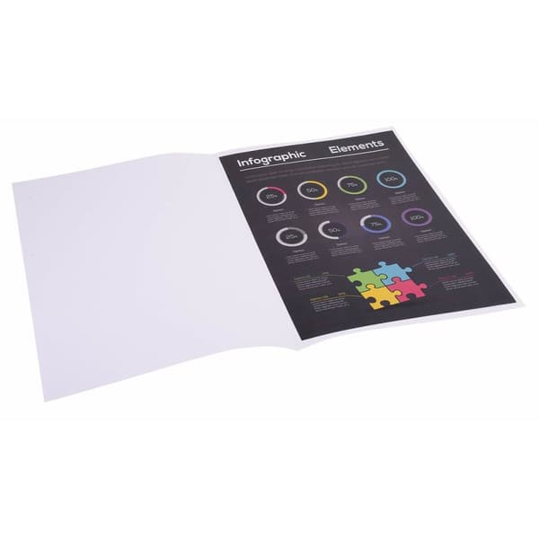 Undermappe Exacompta 800017E Hvid A4 100 Dele