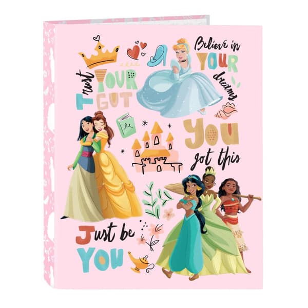 Ringbind Princesses Disney Magical Beige Pink A4 (26.5 x 33 x 4 cm)