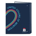 Miniatyrbillede 2 af 2: Ringbind Benetton Love Marineblå A4 (26.5 x 33 x 4 cm)