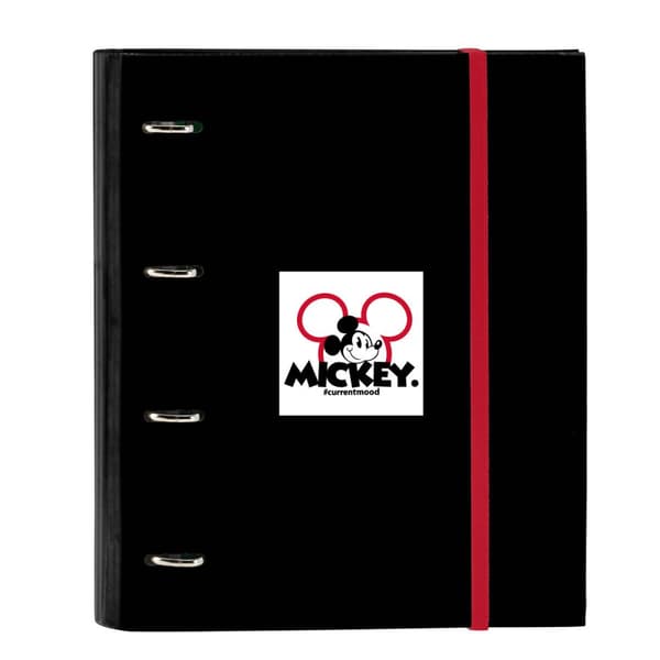 Ringbind Mickey Mouse Clubhouse Mickey mood Rød Sort (27 x 32 x 3.5 cm)