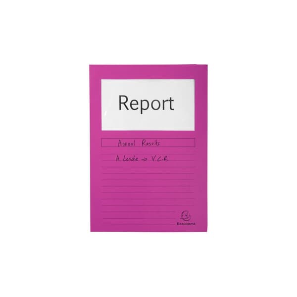 Undermappe Exacompta Forever Gennemsigtigt vindue Fuchsia A4 100 Dele