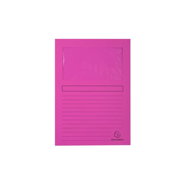Undermappe Exacompta Forever Gennemsigtigt vindue Fuchsia A4 100 Dele