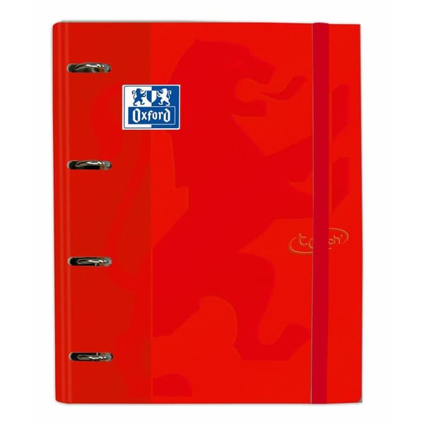 Ringbind Oxford Touch Europeanbinder Rød A4 A4+