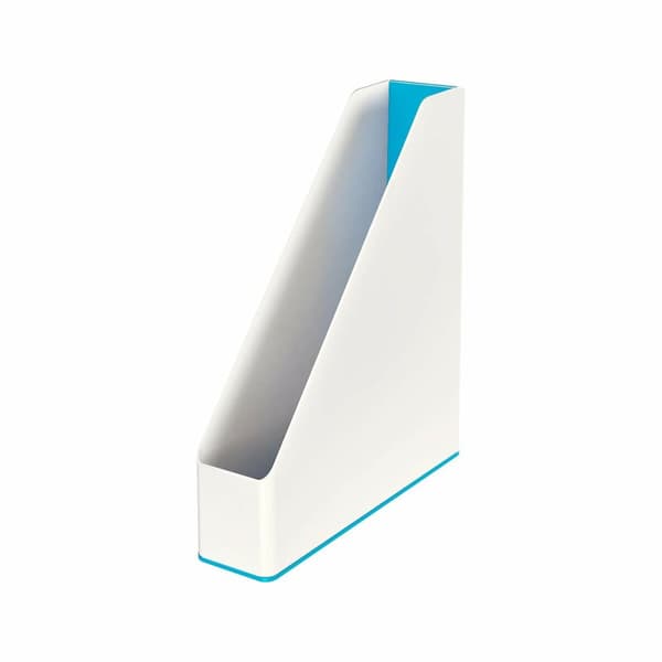 Tidsskriftholder Leitz Blå Hvid A4 polystyren 7,3 x 31,8 x 27,2 cm