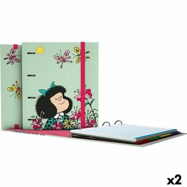 Ringbind Grafoplas Carpebook Mafalda Grøn A4 (2 enheder)