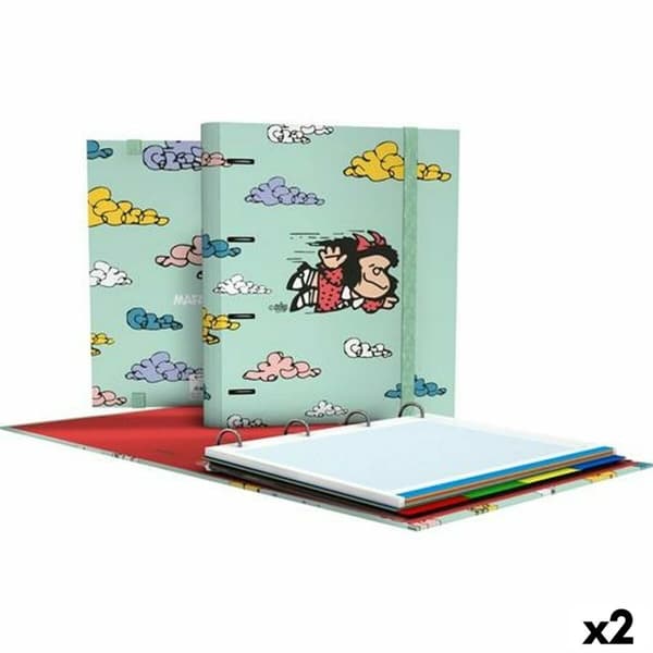 Ringbind Grafoplas Carpebook Mafalda Grøn A4 (2 enheder)