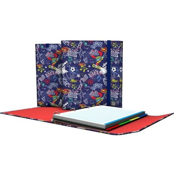 Ringbind Grafoplas Carpeplús Star Mørkeblå A4 (2 enheder)