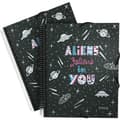 Miniatyrbillede 2 af 2: Folder Grafoplas Maxiplás Aliens Sort A4 (5 enheder)