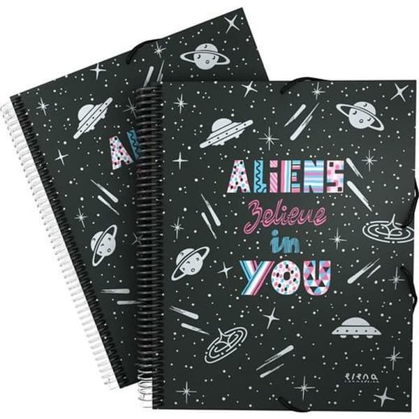 Folder Grafoplas Maxiplás Aliens Sort A4 (5 enheder)