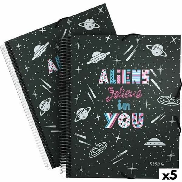 Folder Grafoplas Maxiplás Aliens Sort A4 (5 enheder)