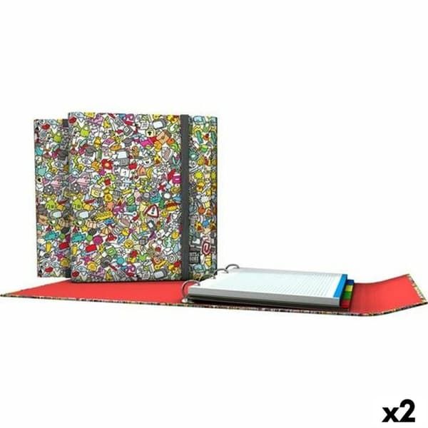 Ringbind Grafoplas Carpeplús Icons Multifarvet A4 (2 enheder)