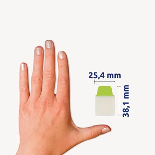 AVERY Zweckform självhäftande remsor UltraTabs vit, 25,4 x 38 mm skrivbara flikar, tillverkade av polyester, pappersbelagda - 1 st (74788)