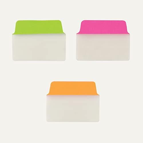 AVERY Zweckform självhäftande remsor UltraTabs Neon, 50,8 x 38 mm skrivbara flikar, tillverkade av polyester, pappersbelagda - 1 st (74753)