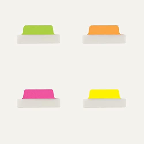 AVERY Zweckform självhäftande remsor UltraTabs Neon, 63,5 x 25 mm skrivbara flikar, tillverkade av polyester, pappersbelagda - 1 st (74767)