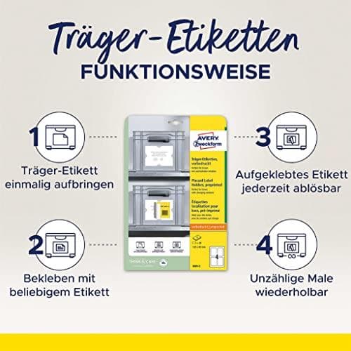 AVERY Zweckform bæreetiketter, 220x160 mm, hvid/lysgrå PP med transparent polyesterlag, igen og igen - 1 stk (8003-5)