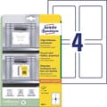 Pikkukuva 1 / 6: AVERY Zweckform kantotarrat, 120x80 mm, valkoinen/vaaleanharmaa PP läpinäkyvä polyesterikerros, uudestaan ja uudestaan - 1 kpl (8001-5)
