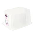 Miniatyrbillede 4 af 6: keeper opbevaringsboks karolina "Peppa", 15 liters roterende/stablingsboks med låg, lavet af PP, naturlig-transparent, med - 1 stk (1223600119400)