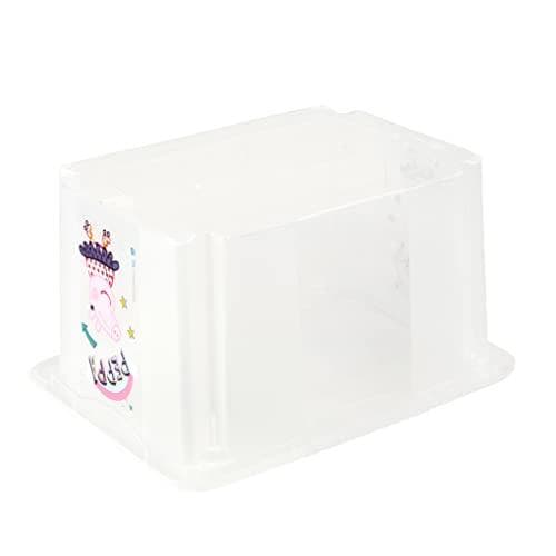 keeper opbevaringsboks karolina "Peppa", 15 liters roterende/stablingsboks med låg, lavet af PP, naturlig-transparent, med - 1 stk (1223600119400)