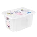 Miniatyrbillede 2 af 6: keeper opbevaringsboks karolina "Peppa", 15 liters roterende/stablingsboks med låg, lavet af PP, naturlig-transparent, med - 1 stk (1223600119400)