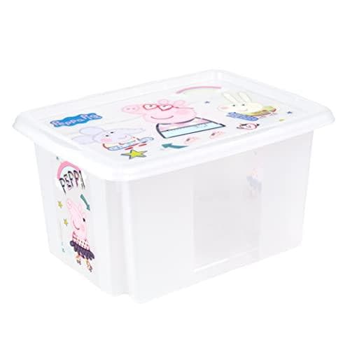 säilytyslaatikko karolina "Peppa", 15 litran pyörivä/pinottava laatikko kannella, valmistettu PP:stä, luonnollinen läpinäkyvä, jossa - 1 kpl (12236001