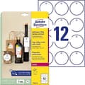 Pikkukuva 1 / 6: AVERY Zweckform -lappu, pahvi, 220 g/m², halkaisija: 60 mm pyöreä, valkoinen, satiinipinta, ehdottoman sileät reunat, molemmin puolin - 1 kpl (T2004-1
