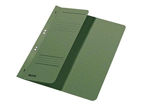 LEITZ øjebinder, DIN A4, Manila pap, grøn, kontorhæfte 250 g/m2, 1-2 frontomslag (90 mm brede) med inskription - 50 styk (3741-00-55)