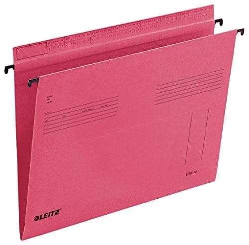 LEITZ SERIES 18 hängmapp, A4, öppen på sidan, röd - för marknaden: D - L - A - CH - 25 stycken (1815-00-25)