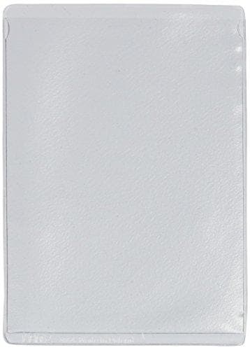 LEITZ ID-kortdæksel, 65 x 100 mm, PVC, kornet, 0,20 mm åbent i toppen, blød film, til ID-kort - 25 stk (4064-00-00)