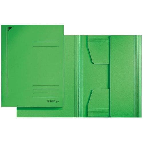 LEITZ Juris Folder, DIN A3, Colorspan kartong 320 gsm, grön 3 hellimmade flikar på baksidan, olika (3923-00-55)