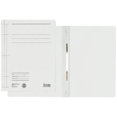 LEITZ Rapid-kansio, DIN A4, Manila-pahvi, valkoinen 250 g m², kapasiteetti: 250 arkkia, nidontamekanismi - 25 kpl (3000-00-01)