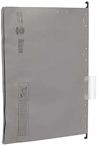 LEITZ ALPHA hængemappe, A4, kommerciel hæftning, grå - til markedet: D / L / A / CH - 25 stk (1984-00-85)