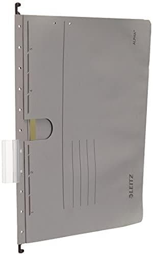 LEITZ ALPHA hængemappe, A4, kommerciel hæftning, grå - til markedet: D / L / A / CH - 25 stk (1984-00-85)