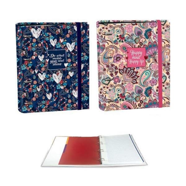 Ringbind SENFORT Ringbook Paisley 1 enheder Multifarvet A4