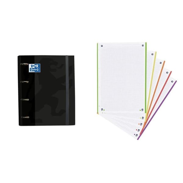 Ringbind Oxford Classic Europeanbinder Sort A4 A4+