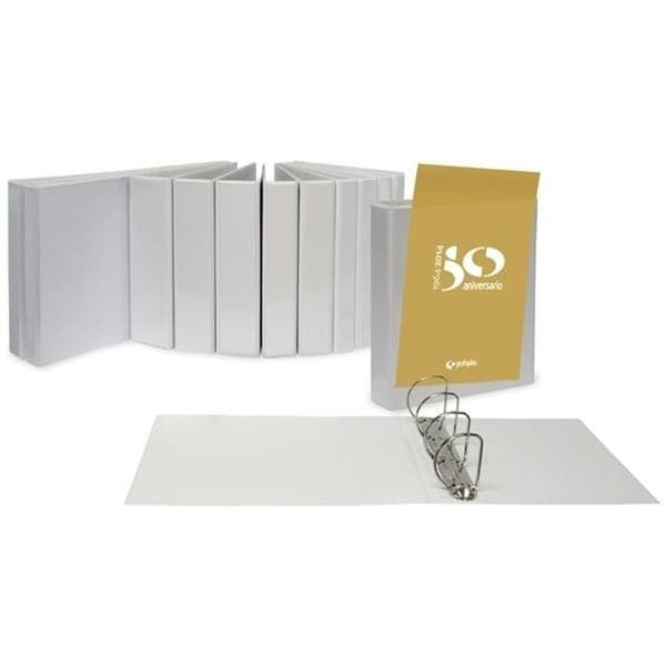 Ringbind Grafoplas 4 Ringe (25 mm) Kan tilpasses Hvid A3