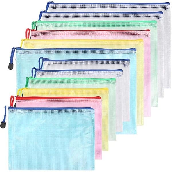 INF Lynlåsposer, 6 stk A4 og 6 stk A5 (ziplock)
