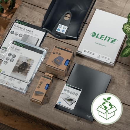 Esselte Leitz brevbakke Genbrugsrød - Denne stabile og holdbare brevbakke er lavet af mindst 90 % genbrugsmateriale (post-consumer) og er velegnet til