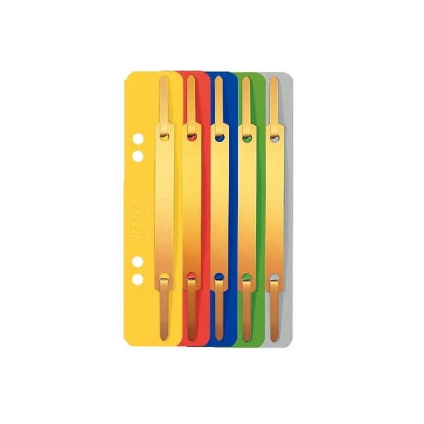 LEITZ mappestrimler, 35 x 158 mm, farvet spånplade, sorteret 320 g/m², perforering: 60-80 mm, til organisering i mapper (3701-00-99)