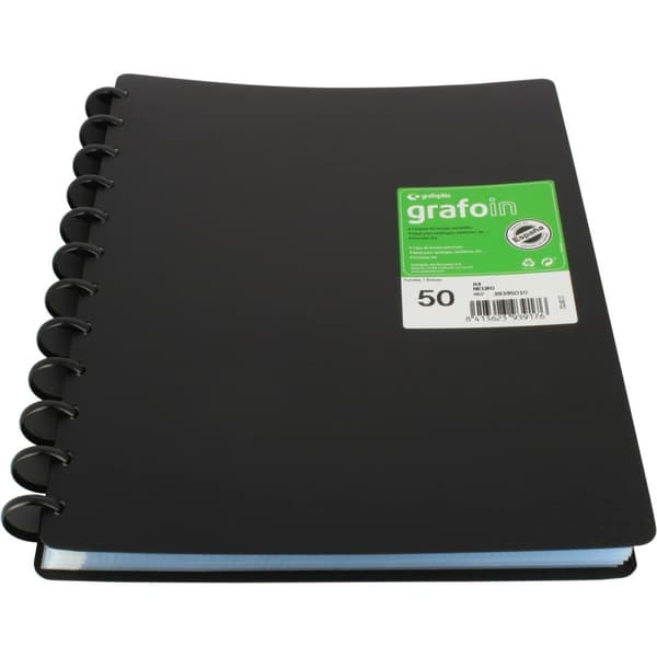 Organiser mappe Grafoplas Sort A4