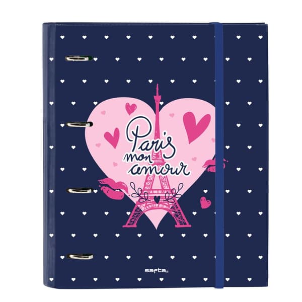 Rengaskansio Safta Paris Pinkki Laivastonsininen 27 x 32 x 3.5 cm