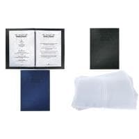 Sigel SM116 Folder Læder - Linned - Plast Sort A5 (148x210 mm) (SM116)