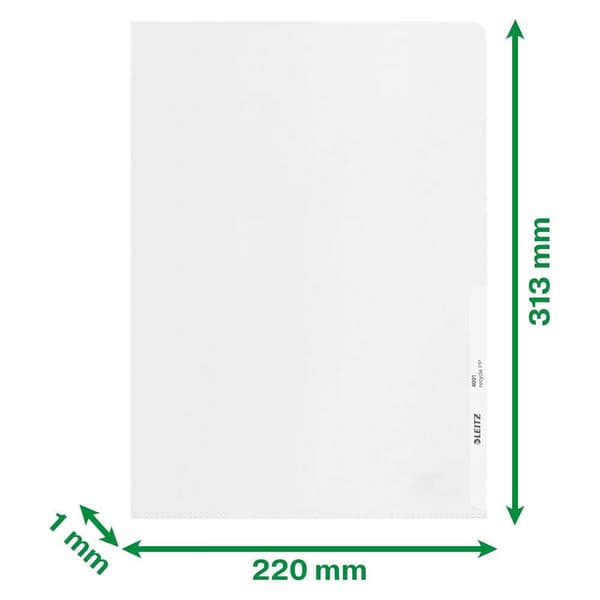 Leitz Dossiermappe Recycle Pp A4 140 Microns 100 Enheder