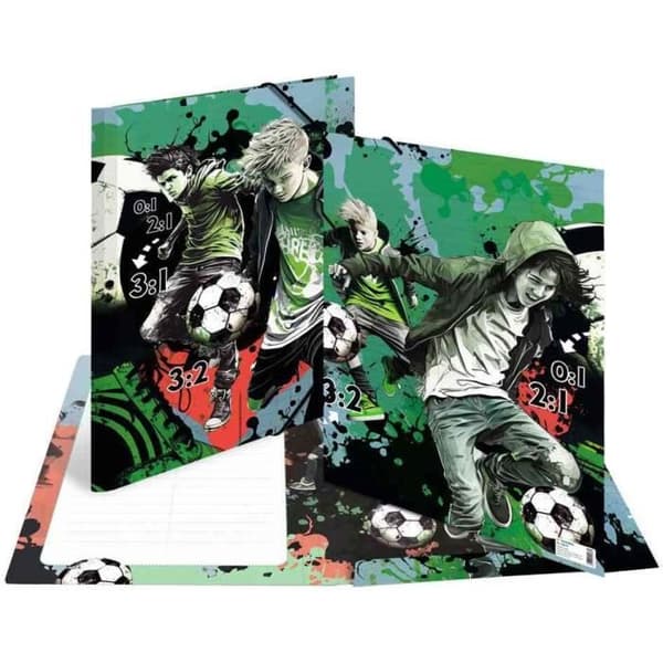 Chemise - HERMA - A3 - Elastisk - Kartong - Fotbolls-mönster