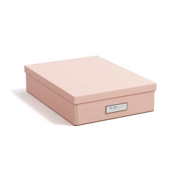 Förvaringslåda Kleo A4 Dusty Pink Bigso Box of Sweden
