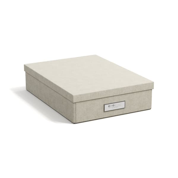 Förvaringslåda Kleo A4 Linen Bigso Box of Sweden