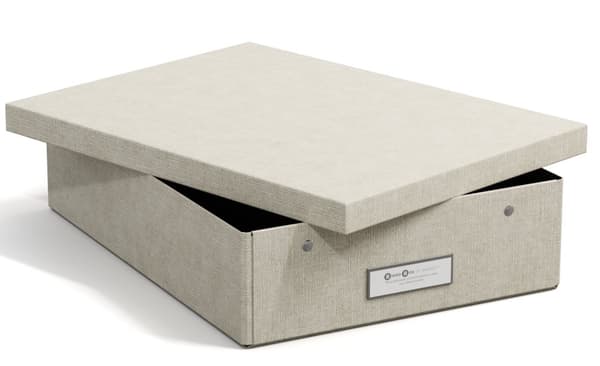 Oppbevaringsboks Kleo A4 Linen Bigso Box of Sweden