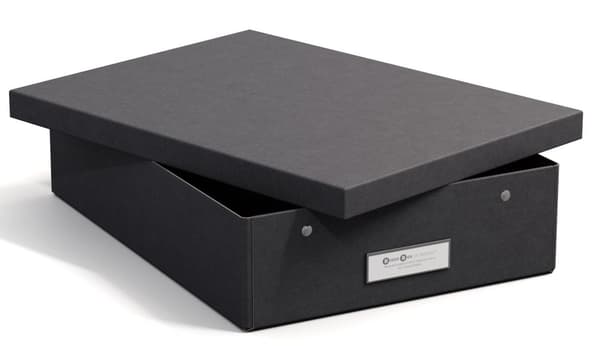 Oppbevaringsboks Kleo A4 Black Bigso Box of Sweden