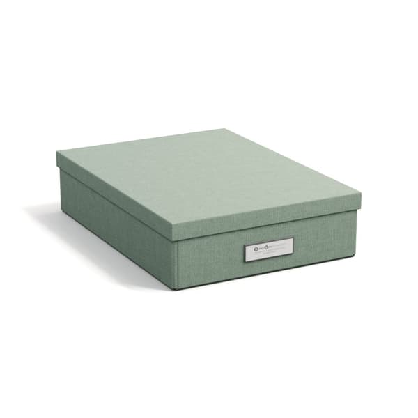 Förvaringslåda Kleo A4 Soft Teal Bigso Box of Sweden