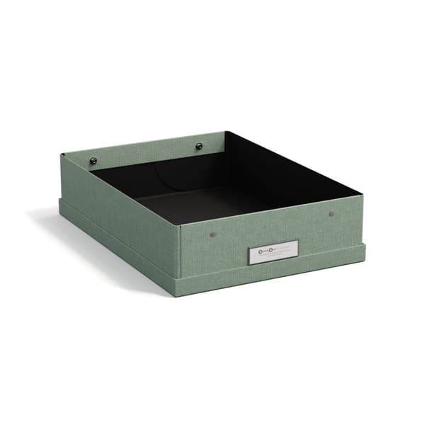 Förvaringslåda Kleo A4 Soft Teal Bigso Box of Sweden