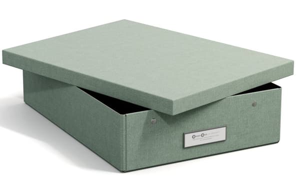 Oppbevaringsboks Kleo A4 Soft Teal Bigso Box of Sweden
